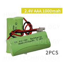 2 Pieces/lot KX Original New Ni-MH AAA 2.4V 800mAh Ni-MH Rechargeable Battery Pack With Plugs For Cordless Phone Free Shipping 2024 - buy cheap