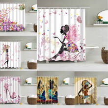 Cortinas de ducha con personajes de dibujos animados en 3D, impermeables, decoración del hogar, 12 ganchos 2024 - compra barato