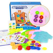 Children Clothes Puzzles Montessori Toys Educational Teaching Aids Sewing Button Game Basic Life Skills 2024 - buy cheap