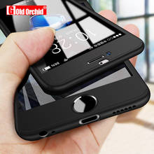 Чехол для телефона с полным покрытием 360 градусов для iPhone 11 12 Pro Max, защитный чехол из поликарбоната для iPhone 6 6s 7 8 Plus SE 2020 XS MAX 7, чехол со стеклом 2024 - купить недорого