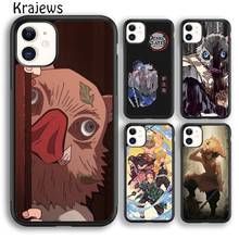 Krajews Inosuke Hashibira Demon Slayer Phone Case Cover For iPhone 5 SE 6s 7 8 plus X XR XS 11 12 13 pro max Samsung S8 S9 S10 2024 - buy cheap