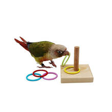Animal de estimação pássaro papagaio brinquedo plataforma de madeira anel plástico inteligência treinamento mastigar suprimentos de brinquedo desenvolvimento inteligência pássaro brinquedos 2024 - compre barato