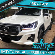 AKD Car Styling for Toyota Hilux Headlights 2015-2020 Revo Rocco LED Headlight DRL Hid Head Lamp Angel Eye Bi Xenon Accessories 2024 - buy cheap