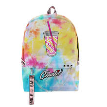 New student schoolbags Charli Damelio-Candy Color 3D Backpack boy/girls Amelio Charli teen Backpack Kpop Keychain Accessories 2024 - buy cheap