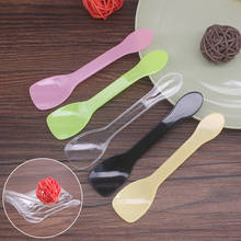 Cucharas de plástico transparentes y coloridas, Mini cuchara desechable para Helado, postre, fiesta, tamaño pequeño, vajilla para el hogar, 100 Uds. 2024 - compra barato