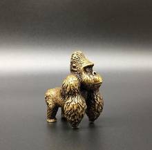 Estátua de cobre chinesa de latão puro gorilla pequena estátua frete grátis 2024 - compre barato