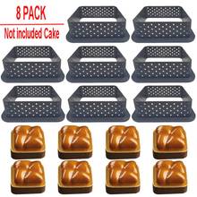 8PCS Cake Mold Non Stick Bakeware Perforated Cutter Square-Shape Mousse Circle RingDessert DIY Tart Decorating 2024 - buy cheap