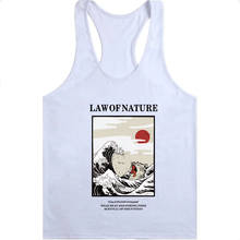 GYM WINER-Camiseta sin mangas para hombre, chaleco deportivo para culturismo, Surf Cat, M-2XL 2024 - compra barato