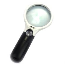 Reading for Seniors loupe With 3 LEDs Mini Handheld 3X 45X Illuminated Magnifier Microscope Magnifying Glass Jewelry Repair Tool 2024 - buy cheap