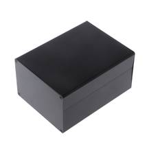 Caja de aluminio para proyectos de bricolaje, caja de conexiones de energía, 155x120x83mm, negro, U4LA 2024 - compra barato