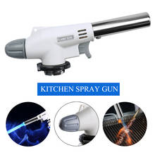 Metal Flame Gun Cooking AutoIgnition Jet Gas Lighter Soldering Butane Torch Burner Heating Portable Ignition Outdoor Barbecue 2024 - buy cheap