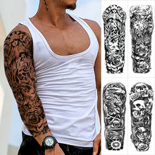 Large Arm Sleeve Tattoo Pray Angel Cross Waterproof Temporary Tatto Sticker Peace Dove Rose Body Art Full Fake Tatoo Women Men 2024 - buy cheap