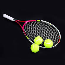 Raqueta de tenis de aleación de aluminio para entrenamiento, cuerda de tenis de Material superior de fibra de carbono, con bolsa de transporte, Nueva 2024 - compra barato