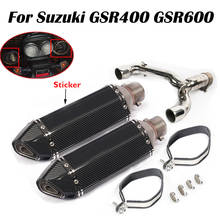 Silenciador para sistema de escapamento de motocicleta, modelos suzuki gsr400, gsr600, bk400, bk600, gsr, bk 400 e 600 2024 - compre barato