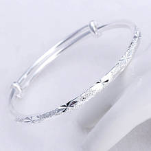 Korean Bangle Bracelet Gypsophila Bracelet Bangle Silver Plated Fashion Bracelets & Bangles Bracelets For Women Jewelry O214 2024 - buy cheap