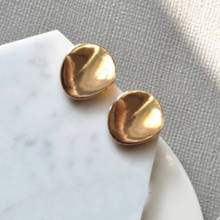 2022 Vintage Round Wafer Statement Geometric Earrings For Women Disc Stud Earring Fashion Jewelry Alloy Earrings Gift 2024 - buy cheap