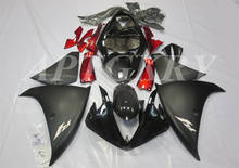 Novo kit de carenagem de motocicleta em plástico abs, compatível com yamaha, yzf, r1, 2009, 2010, 2011, 2012, cabeças, yzf, 1000r, personalizado, preto 2024 - compre barato