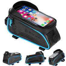 WEST BIKING  Bicycle Bag Cycling Top Front Tube Frame Bag Waterproof 6.5 inch Phone Case Storage Touch Screen MTB Road Bike Bag 2024 - buy cheap