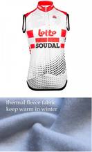 LOTTO SOUDAL-Chaleco térmico de lana para Ciclismo, ropa sin mangas para bicicleta de montaña, Maillot de invierno, 2019 2024 - compra barato