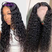 Brazilian Water Wave Lace Front Human Hair Wigs For Women Pre Plucked Hairline Remy 4x4 Lace Closure Wig Cranberry Hair Wigs 2024 - buy cheap
