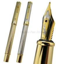 Crocodile 218 Metal Gold/Silver Mesh Barrel Clip Medium Nib Fountain Pen Office School Writing Gift Pen Accessory 2024 - buy cheap