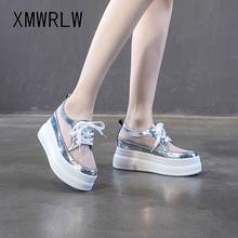 XMWRLW Women's Chunky Sneakers 2020 Summer Mesh Breathable Woman Platform Shoes Thick Sole Ladies Casual Sneakers Women Shoes 2024 - buy cheap