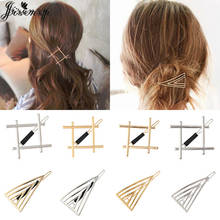 Jisensp Simple Fashion Lovely Geometric Triangle Type Metal Korean Style Girls Hair Pins Hair Clip Headwear Women Accessories 2024 - buy cheap