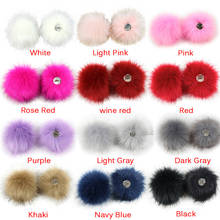 1Pc Plush Hairball Pompom Faux Fox Fur Pompom Ball With Pin Women Hat Shoes Clothing DIY Knitted Cap Fur Ball Pendants Accessory 2024 - buy cheap