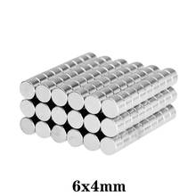 20~500pcs 6x4 mm Permanent Small Round Magnet 6mmx4mm Neodymium Magnet disc Dia 6x4mm Mini Strong Magnetic Magnets sheet 6*4 mm 2024 - buy cheap