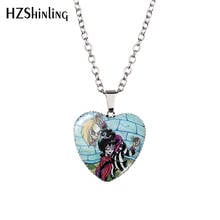 2020 New Beetlejuice and Lydia Pendant Necklace Glass Dome Photo Jewelry Art Printed Heart Pendants Necklaces 2024 - buy cheap