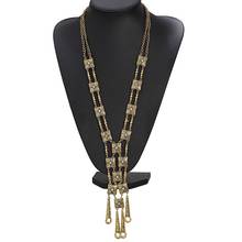 2009 New Fashion Retro Water Trickle Necklace Alloy Hand-made Long Necklace Factory Direct Selling 2024 - buy cheap