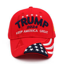Boné donald trump 2024, chapéu us de beisebol estilo beisebol para a américa, chapéu bordado 3d 2024 - compre barato