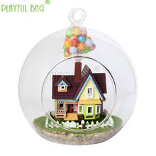 Pb de bolsa engraçada, brinquedo adulto faça você mesmo, bola de vidro série miniatura paisagem mundo artesanal para crianças presente feriado zd24 2024 - compre barato