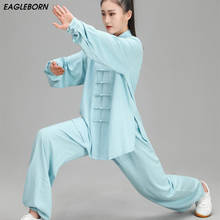 Tai chi conjunto de roupas tradicionais chinesas para as mulheres roupas wushu kung fu uniforme terno artes marciais uniforme exercício 2024 - compre barato