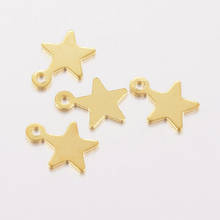 100pcs 304 Stainless Steel Golden Star/Starfish Charms Pendants for jewelry making DIY Bracelet Necklace Decor Accessories 2024 - buy cheap