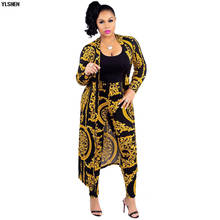 Two Piece Set Print African Dresses for Women Dashiki Plus Size Clothes Ankara Long Dress Suit Bazin Robe Africaine Femme 2019 2024 - buy cheap