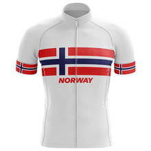 Camiseta de manga corta de verano Norway, Ropa de bicicleta de carreras, Maillot 2024 - compra barato