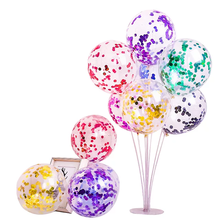 5 шт./лот блестящие конфетти шары Baby Shower латексные воздушные шары на день рождения вечерние украшения Свадебная обувь надувной цветок Biale 2024 - купить недорого
