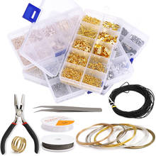 Mix Box DIY Earring Jewelry Findings Set Material Beads Cup Copper Wire OpenJump Rings Earring Hook Jewelry Making Supplies Kit 2024 - buy cheap