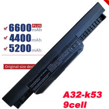 7800mAh K53u Аккумулятор для ноутбука Asus A32 K53 A42-K53 A31-K53 A41-K53 A43 A53 K43 K53 K53S X43 X44 X53 X54 X84 X53SV X53U X53B X 2024 - купить недорого