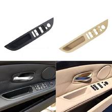 Beige Black  Armrest Car left front driver's seat LHD Interior Door Handle Inner Panel Pull Trim Cover For BMW 5 Series E60 2024 - buy cheap