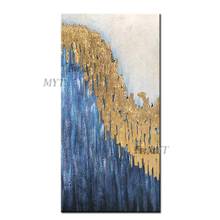 Modern Fabric Design Wall Paintings Gold Acrylic Textured Thick Oil Painting Canvas Wall Art Panel For Living Room Decoration 2024 - buy cheap