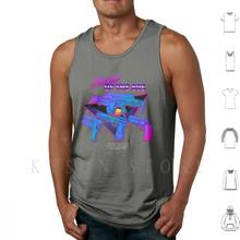 Sons dos 80s tank tops colete sem mangas filmes scifi ficção científica retro 80s oitenta 1980s robocop bladerunner 2024 - compre barato