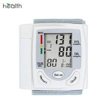Monitor de presión arterial automático, esfigmomanómetro de muñeca, pantalla Digital LCD, uso médico y doméstico para medir la frecuencia cardíaca 2024 - compra barato