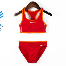 Conjunto de Bikini deportivo para niña, bañador de 2 piezas para niña, trajes de baño para playa, traje de baño de entrenamiento para niña 2019 2024 - compra barato