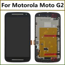 TOUCH SCREEN  For Moto G2 LCD Display  Touch Screen Digitizer Assembly With Frame For Motorola Moto G2 XT1063 XT1064 XT1068 LCD 2024 - buy cheap