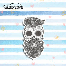 Jump Time 13cm x 6.5cm Hipster Skull Decal Funny 3D Car Styling Vinyl Scary Horror Graphic Window Bumper Decor Car Stickers 2024 - buy cheap