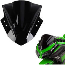 Double Bubble Windshield WindScreen for Kawasaki Ninja 300 EX300 2013-2015 Black Aftermarket Motorcycle Parts 13-15 2014 2024 - buy cheap