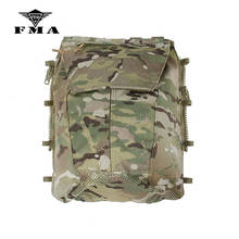 Bolsa tática com zíper fma, vestuário militar, multicamadas, com zíper, para airsoft, frete grátis 2024 - compre barato