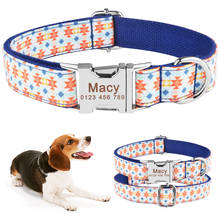 AiruiDog Personalized Dog Collar Free Engraved Pet Dogs Puppy ID Name Durable Nylon XS-L 2024 - buy cheap